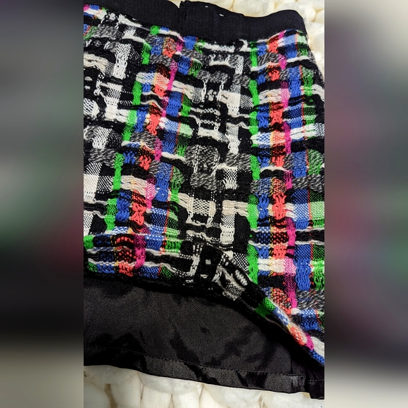 Milly Size 4 Couture Tweed Zip Back Skirt - Picture 5 of 5